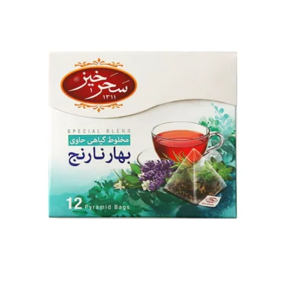 دمنوش بهارنارنج سحرخیز بسته 12 عددی
